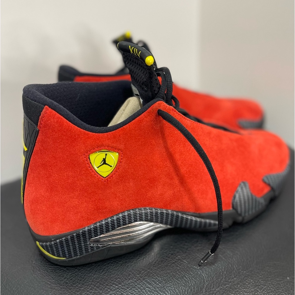 Air Jordan 14 “Ferrari” - WORN ONCE 🔥 Amazing Condition - size 11 - Picture 3 of 8